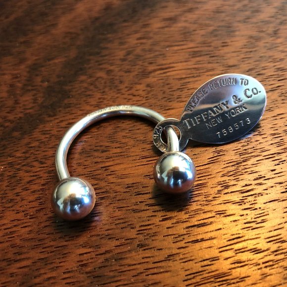 Tiffany & Co. 925 "Return to Tiffany" Key Ring - Picture 1 of 5